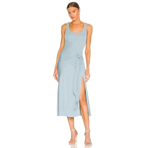 New Cinq a Sept Vera Dress in Ocean Dew blue wedding guest